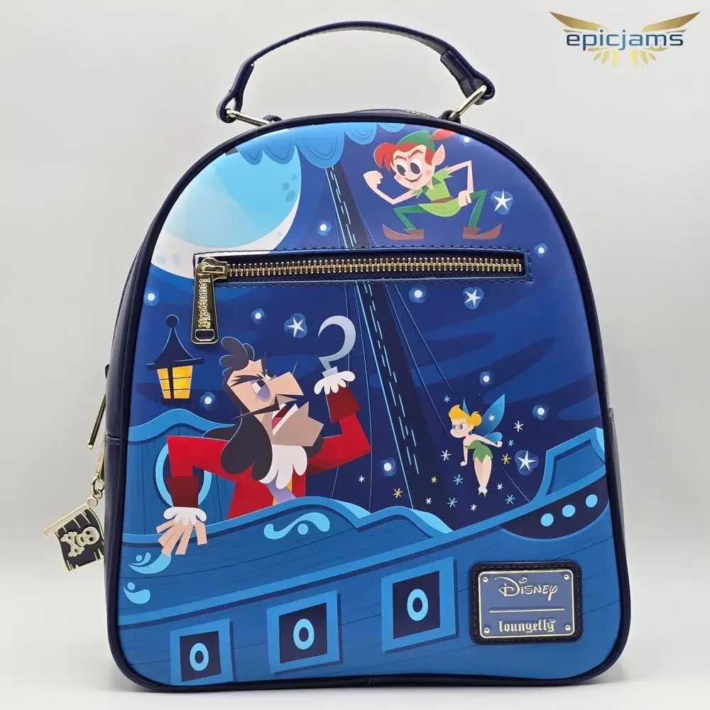 Loungefly Exclusive Disney Peter Pan Jolly Roger Mini Backpack New